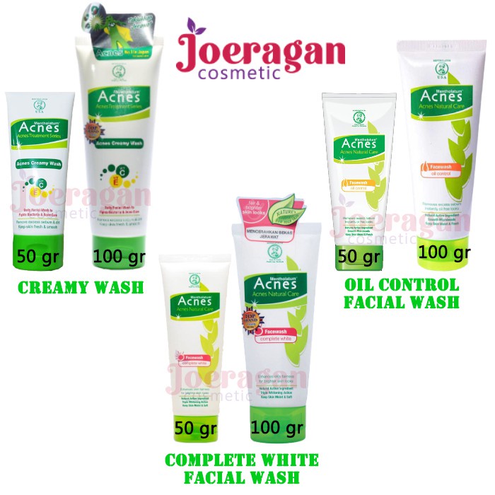 ACNES Creamy Wash Acnes Facial Wash Acnes Spot Care Acnes Cream Sabun Cuci Muka Acnes Complete White