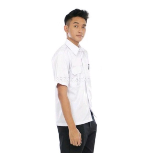 baju dinas pria/Seragam Pns Pria Putih/ Baju putih Atasan pria/Pdh /Pns Putih/Baju Satpam/Hem Putih 