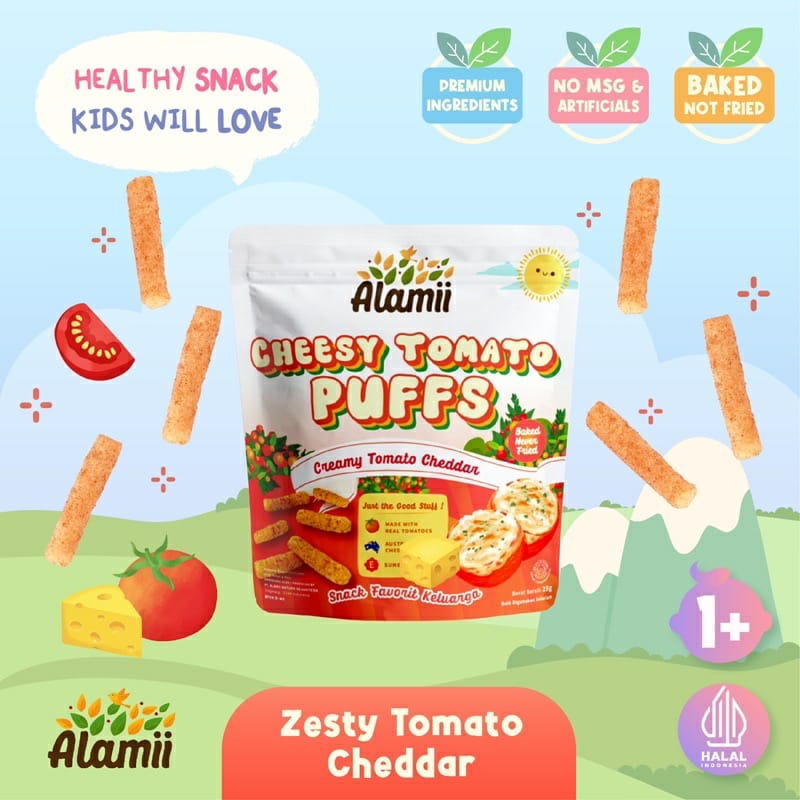 PROMO!!! BELI 3 GRATIS 1 JAM TANGAN ANAK  Alamii puff snack 25g  - (Snack/Cemilan bayi dan anak)