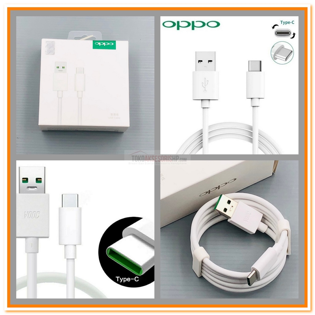 KABEL DATA OPPO TYPE C VOOC ORIGINAL / KABEL CHARGER OPPO VOOC TYPE C ORIGINAL