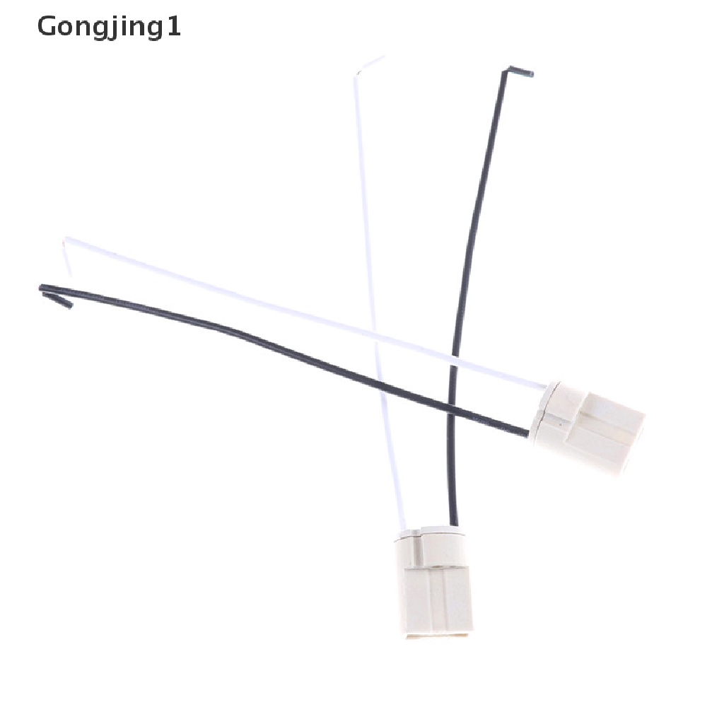 Gongjing1 5pcs Konektor Socket Kabel G9 Bahan Keramik Untuk Lampu Bohlam LED