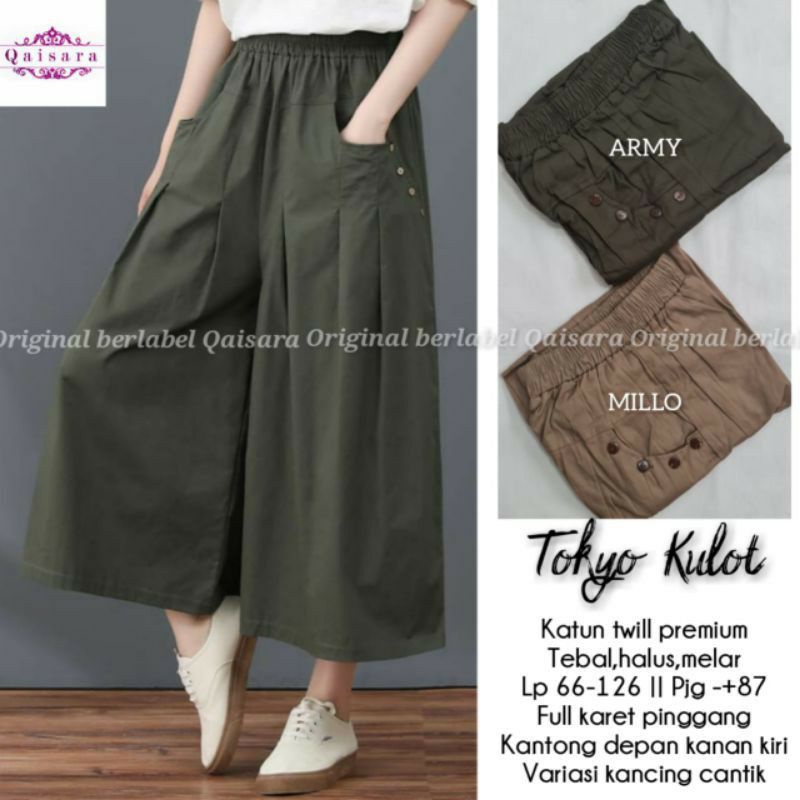 TOKYO PANTS KULOT QAISARA - KATUN TWILL PREMIUM