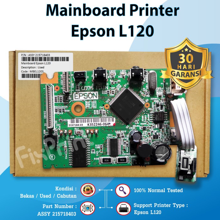 Mainboard Printer Epson L120 Original Board Assy Epson L120 Motherboard Printer L120