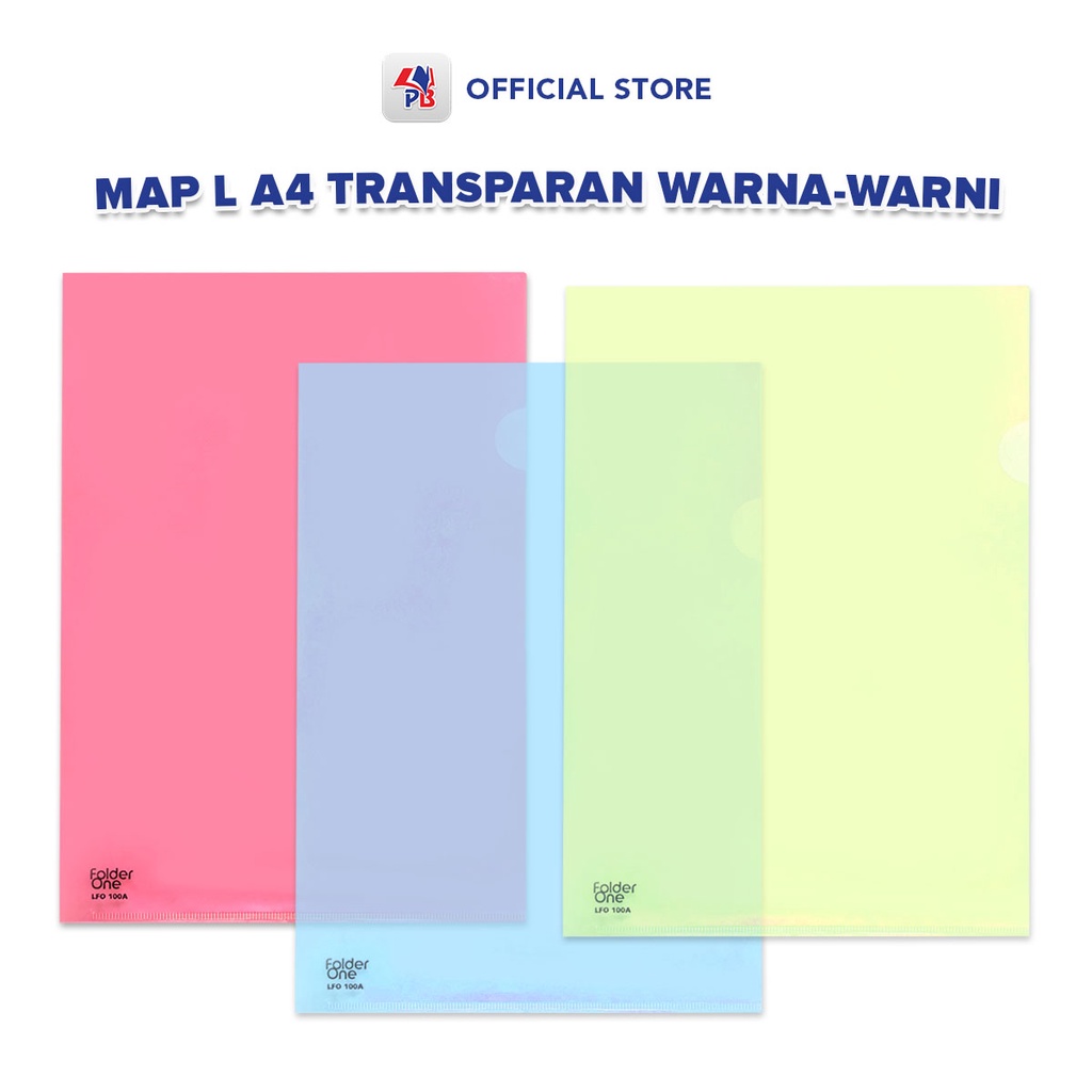 Jual Map Plastik / Map File / Map L Bening Transparan Folder One Ukuran
