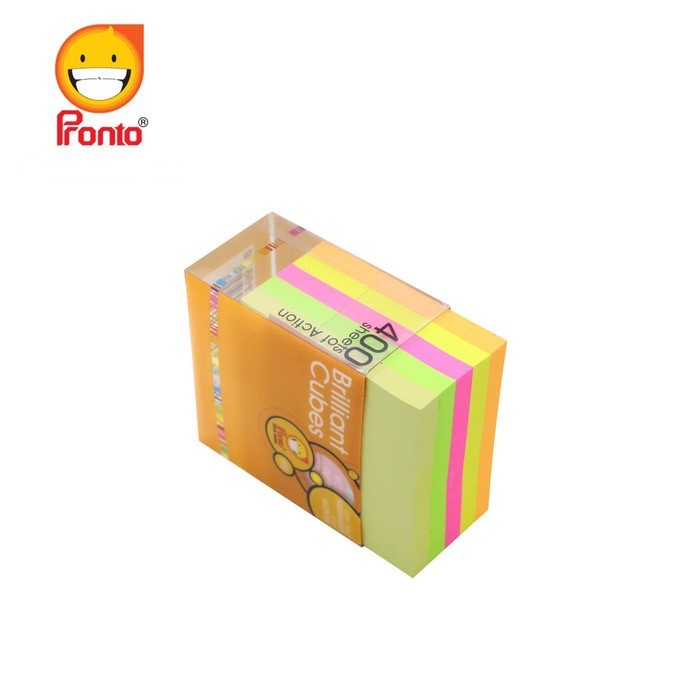 

Pronto Sticknotes Brilliant cubes (75 x 75 mm)