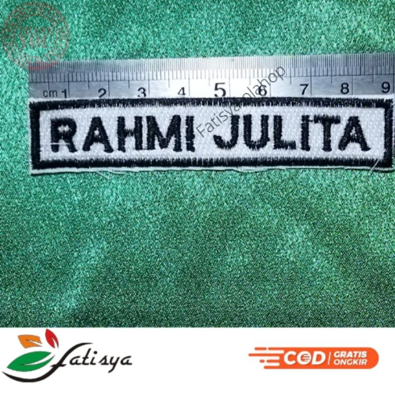 

nama dada bordir murah || nama bordir sekolah || name tag bordir sekolah || bordir nama bet nama bordir || nama bordir komputer Terbaru Nama dada Sekolah