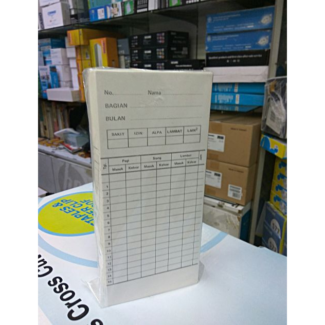 

q4AD5s Kartu Mesin Absensi Manual As71S0D