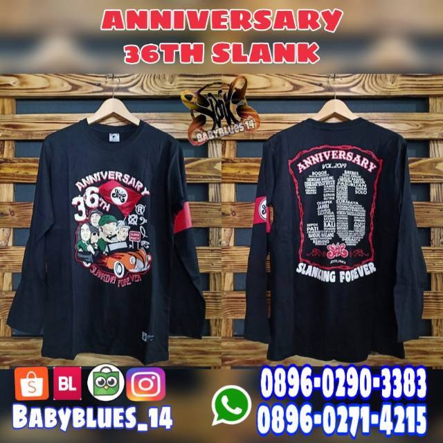 KAOS SLANK ANNIVERSARY 36TH TANGAN PANJANG