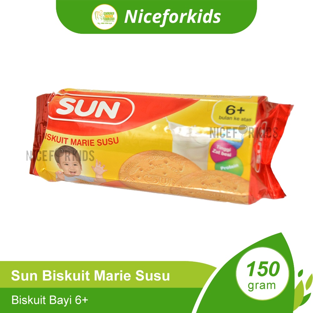 Sun BIskuit Marie Susu Usia 6 Bulan+ / Biskuit Cemilan Bayi