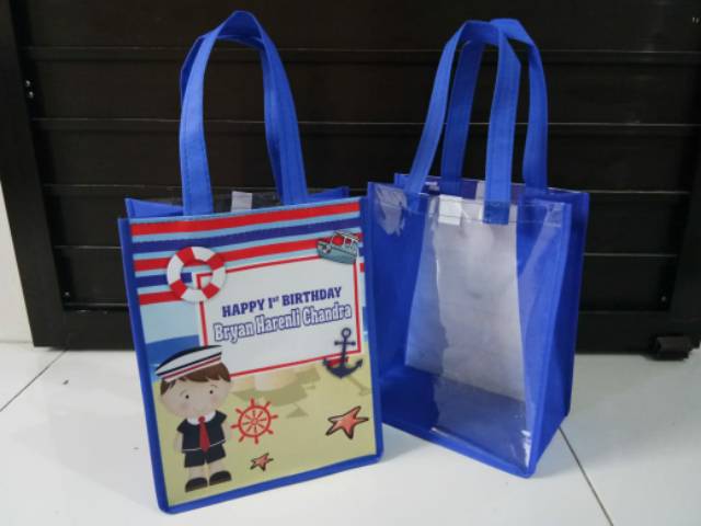 

tas souvenir ultah kombinasi mika custom sailor