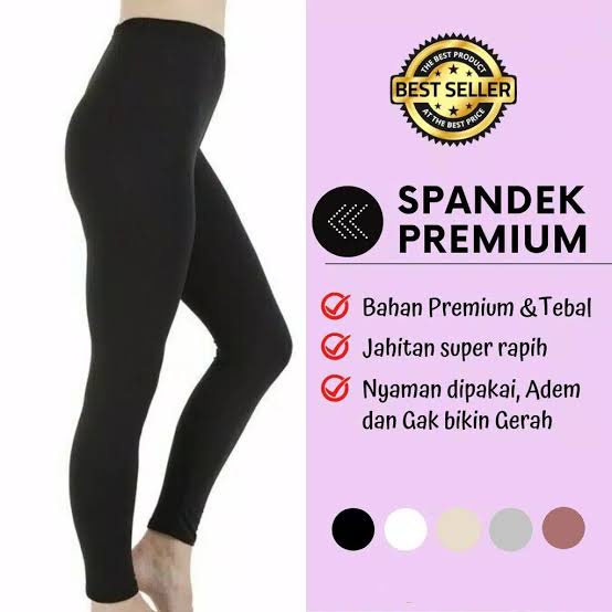 Legging Panjang Spandex Premium All Size M, L, XL &amp; Jumbo Leging Flim Fit Pres Body