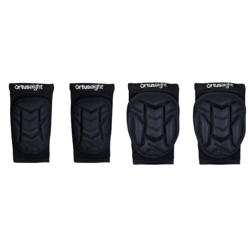 Pelindung Siku dan Lutut Ortuseigt Forte Instinct Knee Elbow Pad - Black White Original Ortus