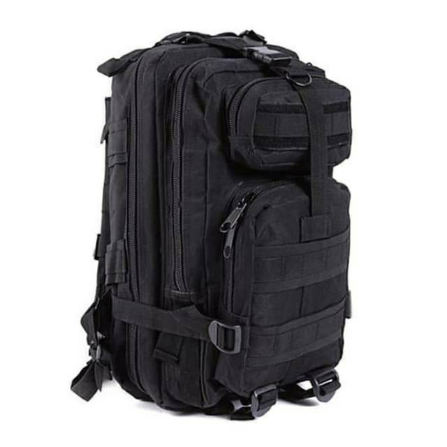 Tas Punggung 3P Hitam Ransel Lebanon Hitam Brimob