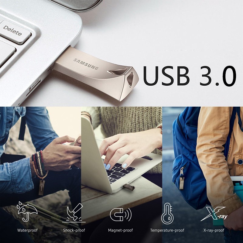 【Local Stock】Samsung Flashdisk 2tb Metal Mini Flash Drive USB 3.0 High Speed Reading