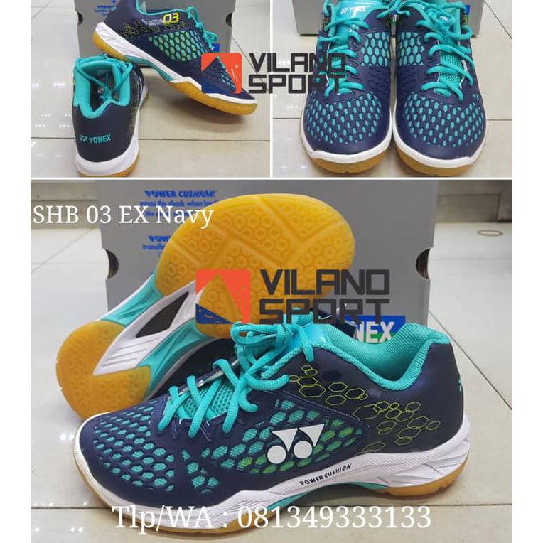 Sepatu Badminton Yonex Shb 03 Ex Navy