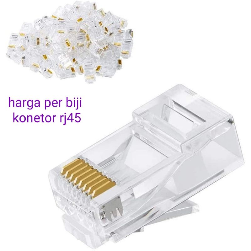 KONEKTOR RJ45 CAT 6 / CONNECTOR LAN RJ 45 CAT6 / MODULAR RJ45