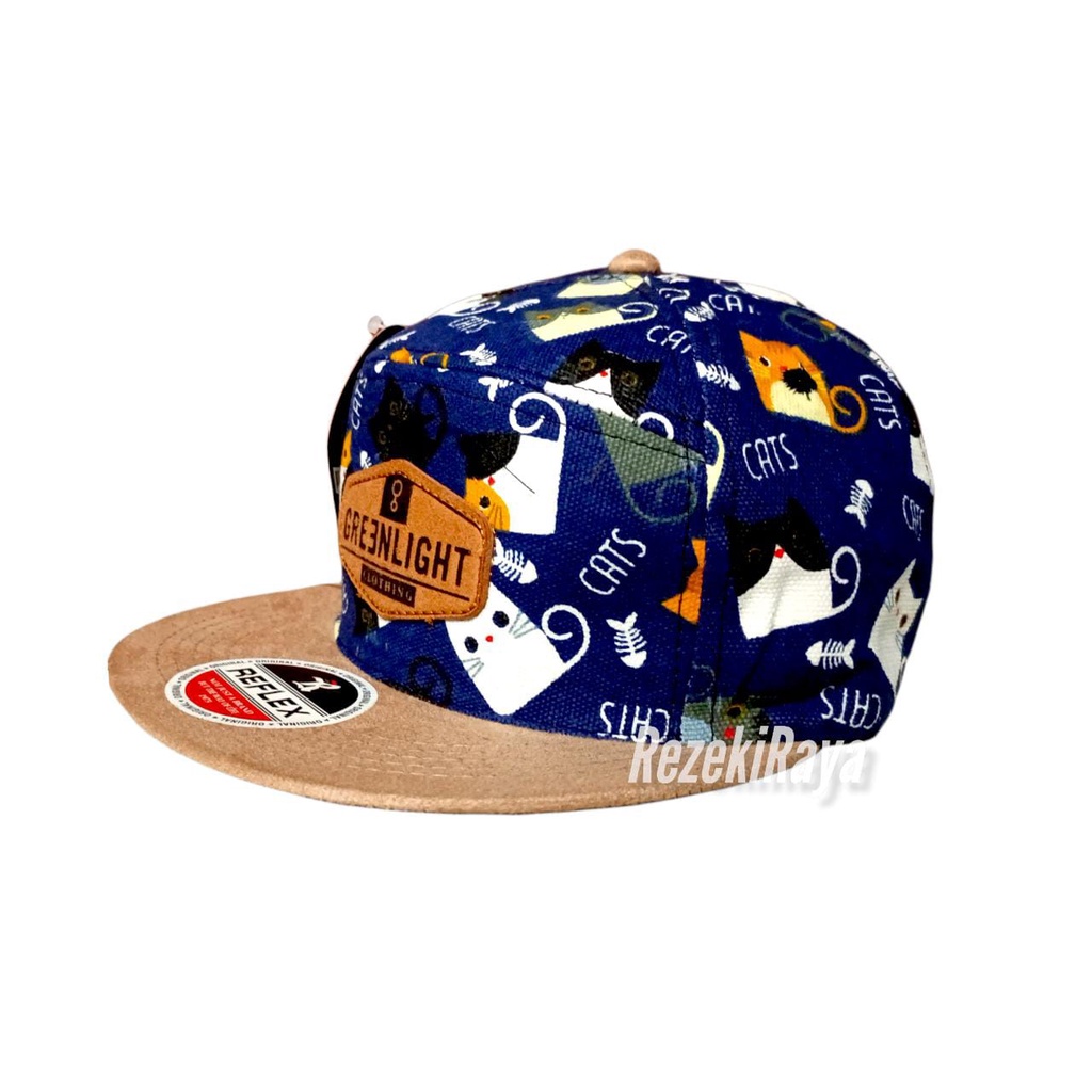Topi Snapback GREENLIGHT Topi Laki Laki CATS TERBARU