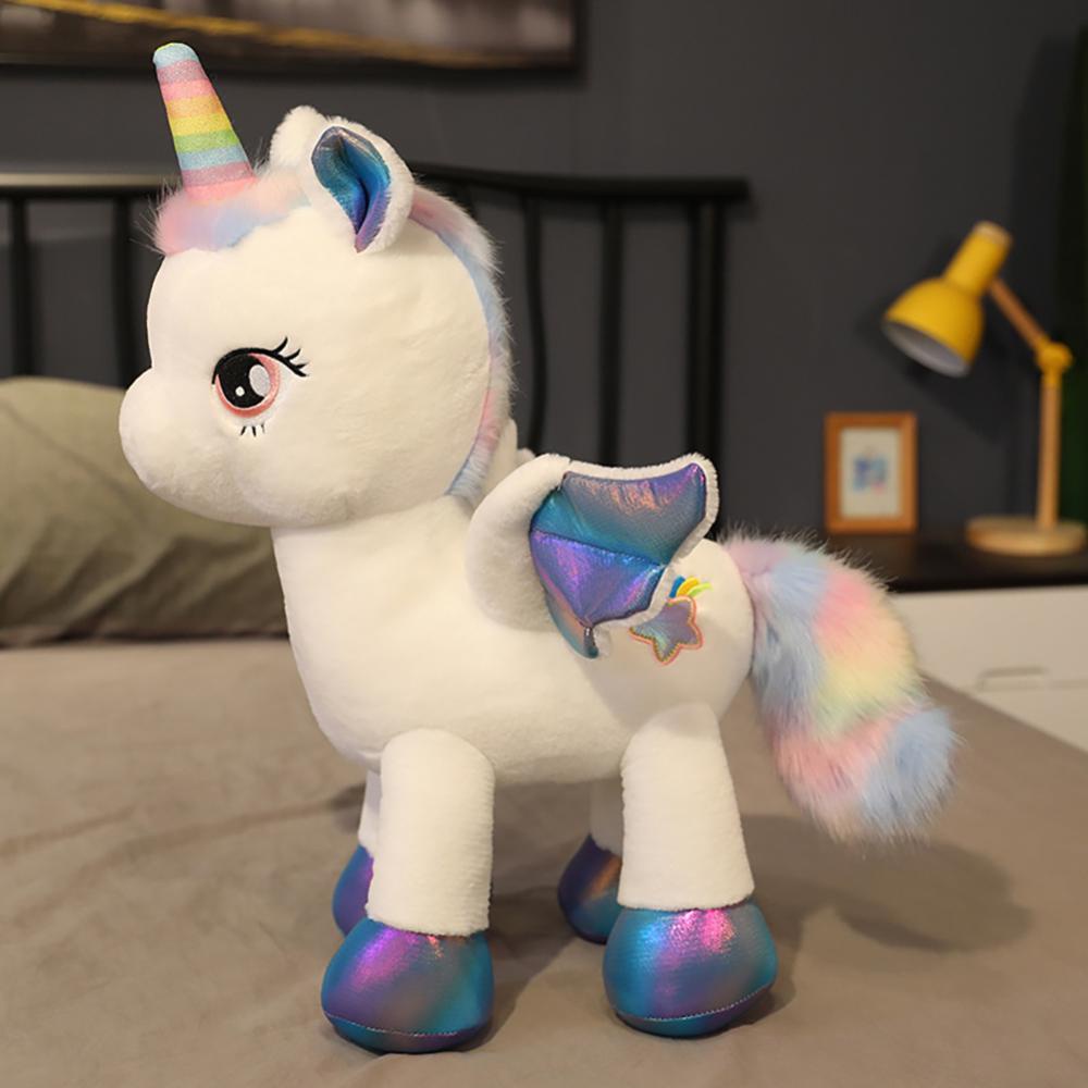 Timekey Mainan Boneka Unicorn 40cm Bahan Plush Lembut Untuk Hadiah Natalulang Tahun Anak Perempuan O4Z7