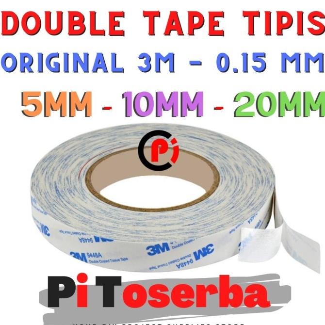 

(BISA COD) Original 3M Double Tape Tipis 0.15mm LCD Smartphone Panjang 50 Meter NEW Kode 891