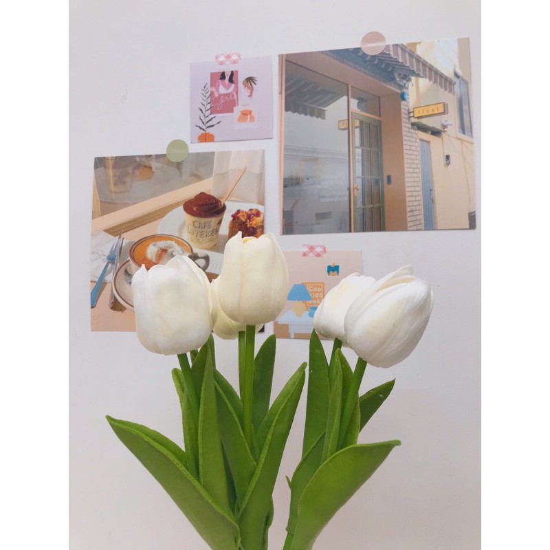 Bunga Tulip Latex Import Real Touch bunga Dekorasi Bunga Artificial Tulip Besar-6