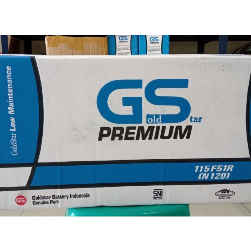 aki mobil batere mobil/genset GS Gold Star Premium N120 / GSN120 GS N120 / 115F51