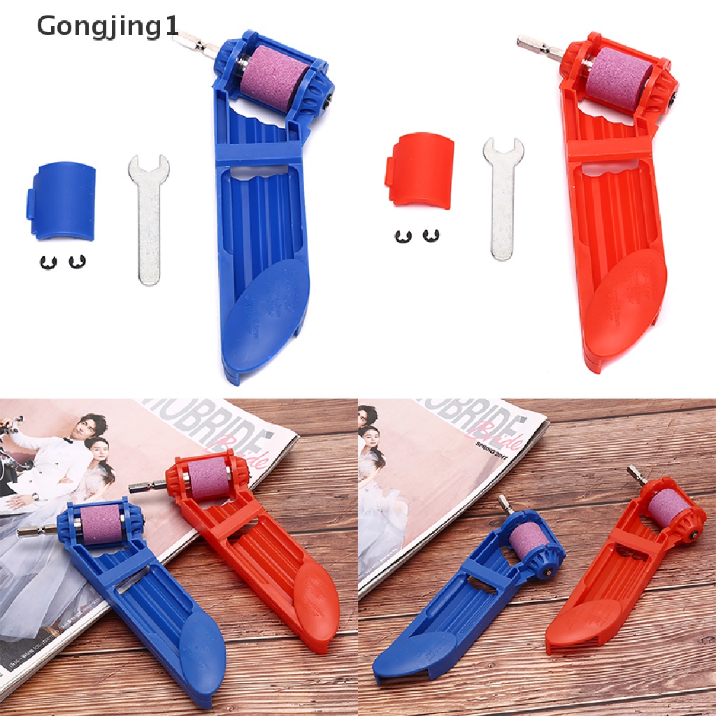 Gongjing1 Alat Pengasah Mata Bor Portable Bahan Corundum