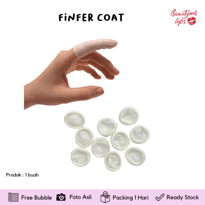 Sarung Jari Karet Tebal Finger Cots Alice Dental Coat Coats Pelindung Tangan Rubber Latex Anti Virus / PELINDUNG JARI FINGER COAT LATEX