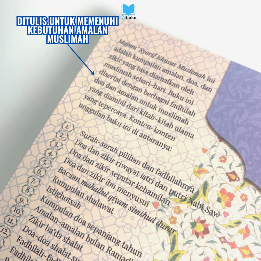 Siap Kirim Majmu Syarif Khusus Muslimah Bonus Tasbih &amp; Kitab Dzikir Pagi Sore