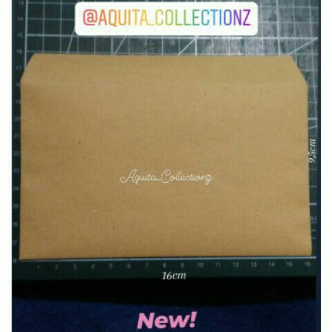 

Amplop Landscape 8,5x11cm, 9,5x16cm cokelat 80gsm