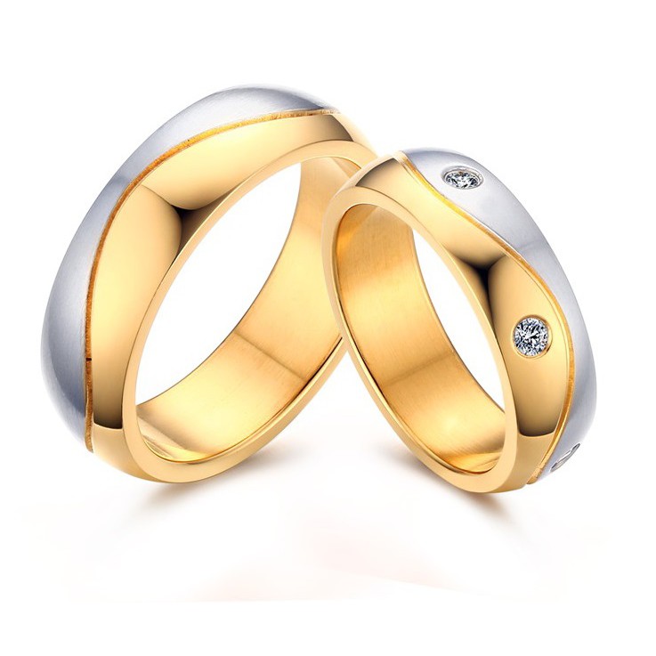 Cincin Couple / Tunangan / Nikah / Pasangan / Titanium C032