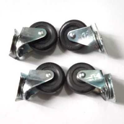 Roda Caster Gepeng 2inci / Roda Karet / Roda Trolley Etalase