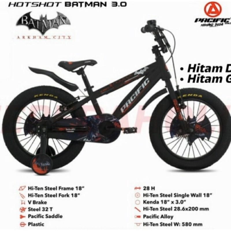 Sepeda BMX Anak Pacific Batman 18inch