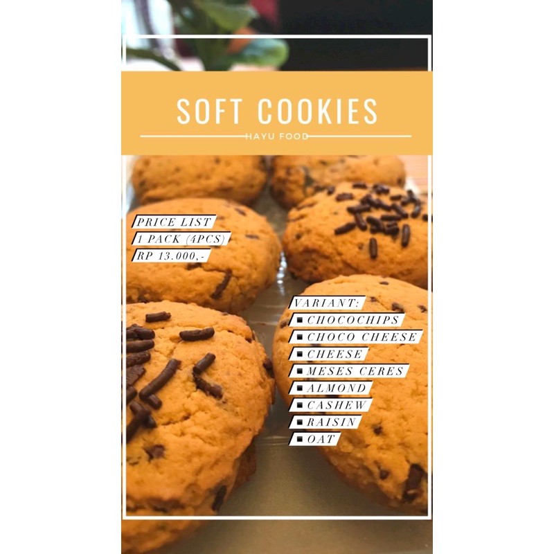 

Soft Cookies hayu.food