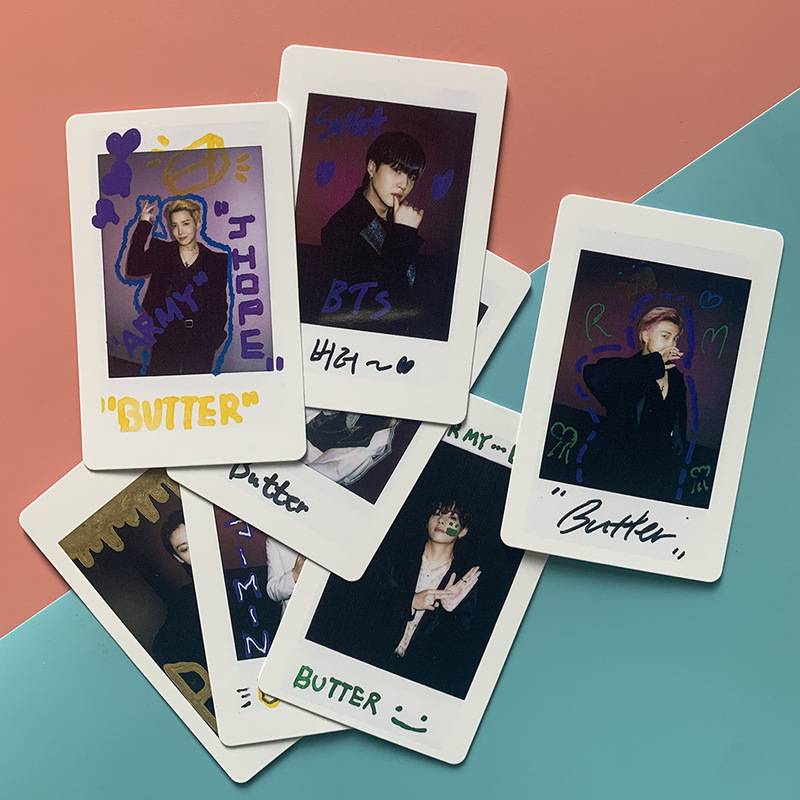 7pcs Kartu LOMO Polaroid BTS Butter Untuk Koleksi