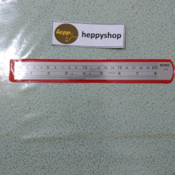 

Dijual Penggaris besi penggaris stainless kenko 20 cm Limited