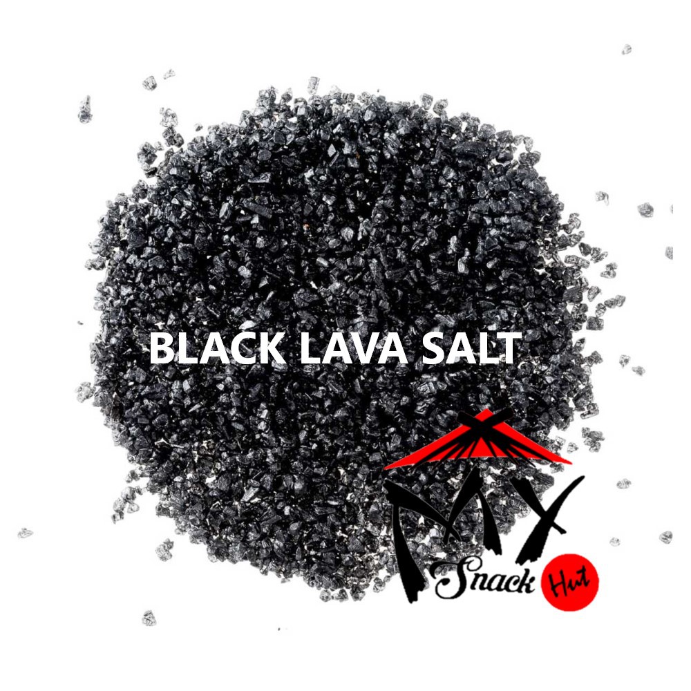 GARAM LAVA HITAM 50GR - BLACK HAWAIIAN SEA SALT - ACTIVATED COCONUT SHELL CHARCOAL EDIBLE FINISHING