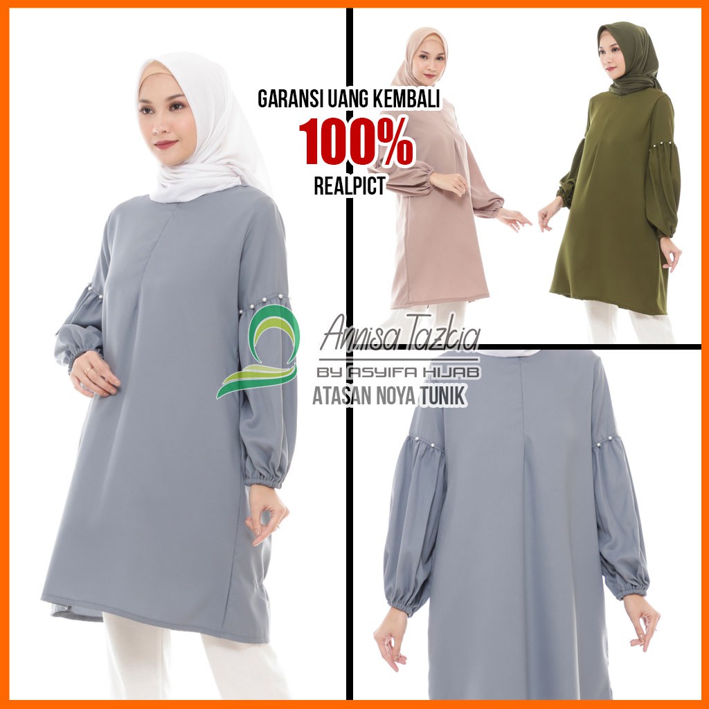Baju Atasan Tunik Remaja Fashion Muslim Wanita Terbaru Kekinian | Nova Tunik | Asyifa Hijab