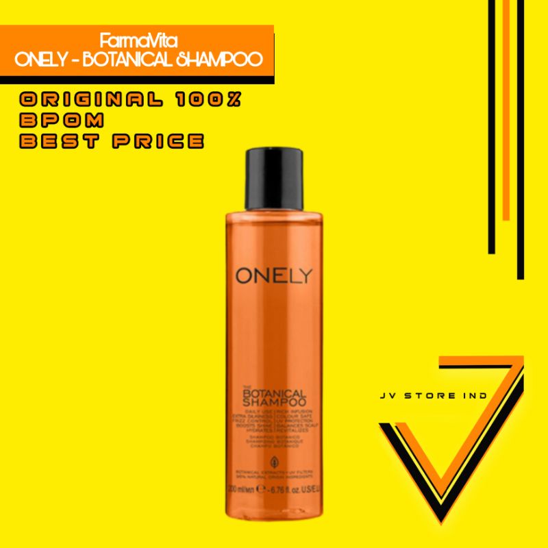 ONELY BY FARMAVITA THE BOTANICAL SHAMPOO ITALIAN PRODUCT BPOM