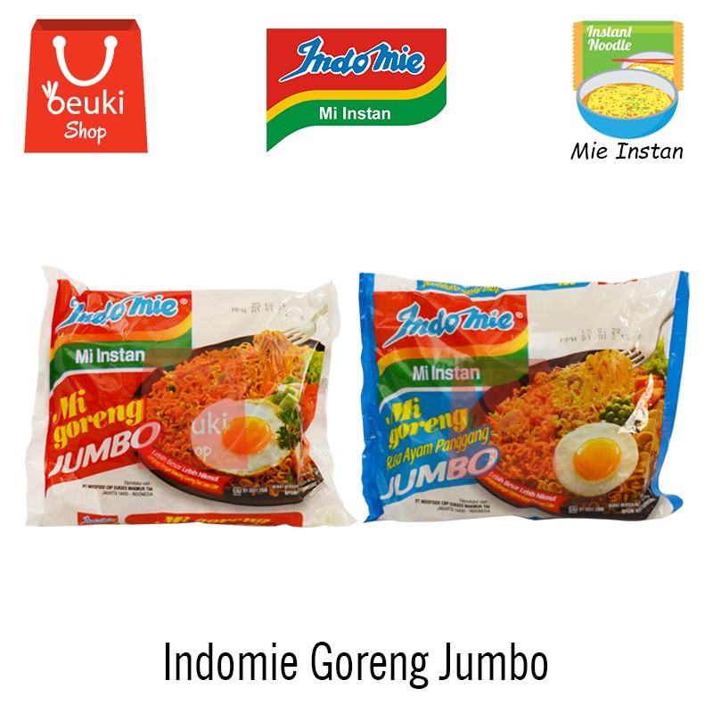 

Indomie Jumbo Mie Goreng Instan Porsi Besar Pasti Kenyang - 129gr