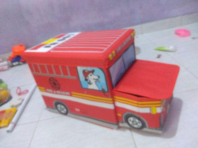 Storage Box / Cartoon Storage Bus Kotak Peyimpanan Mainan Toys