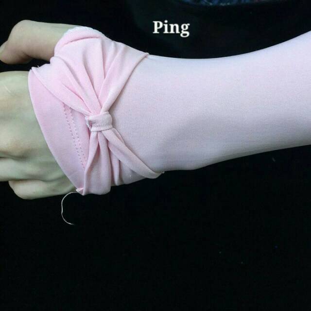 Manset tangan pita/handsock/perlengkapan muslim