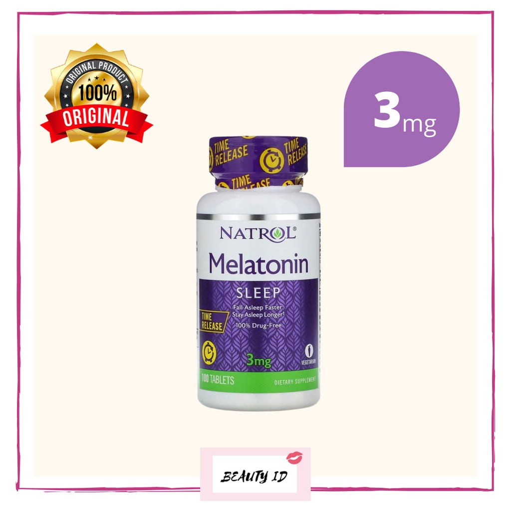 [READY] Natrol Melatonin Time Release 3mg Eceran / Satuan