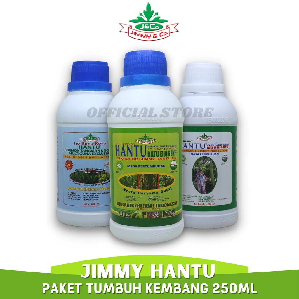 Jual Pupuk Jimmy Hantu 250ml Organik Cair Terbaik Kompos Hayati Pembesar Buah Penyubur Tanah 