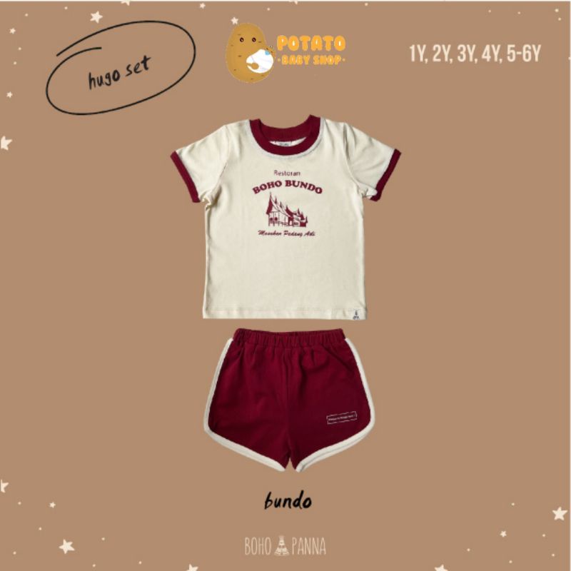 Boho Panna - Hugo Set Bundo / Setelan Baju Anak