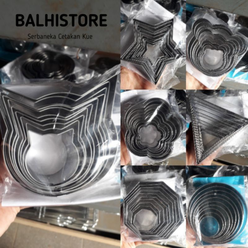 10pcs Cetakan Kue Ring / Ring Karakter / Cetakan Cookie Cutter Stainless/Cetakan Kue Mousse