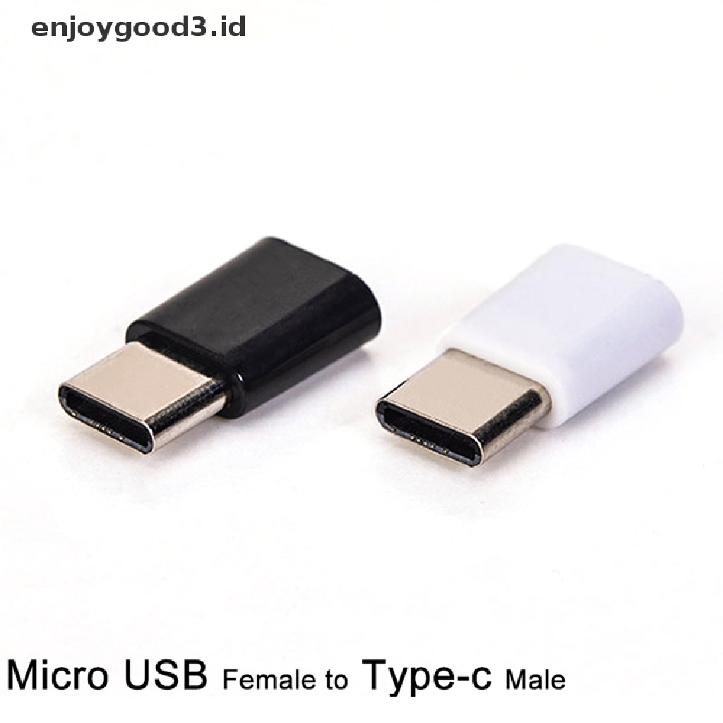 (Rready Stock) Adaptor Converter Micro USB Female Ke Tipe-C Male (ID)