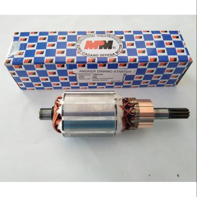 Jual ANGKER ARMATURE DINAMO STARTER VARIO 110/BEAT/SCOOPY KARBU MERK