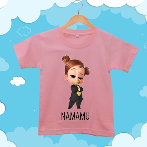 Kaos Anak Request Nama Boss Girl