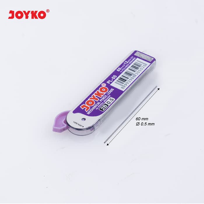 

NEW PRODUK PENCIL LEAD / ISI PENSIL MEKANIK JOYKO PL-05 / 2B / 0.5 MM