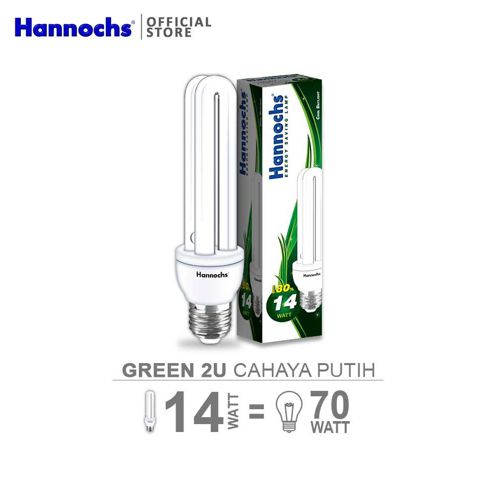 LAMPU HANNOCHS 2U/3U/4U COOL DAYLIGHT PUTIH